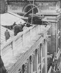 Auston 7 on roof of Cambridge Senate House